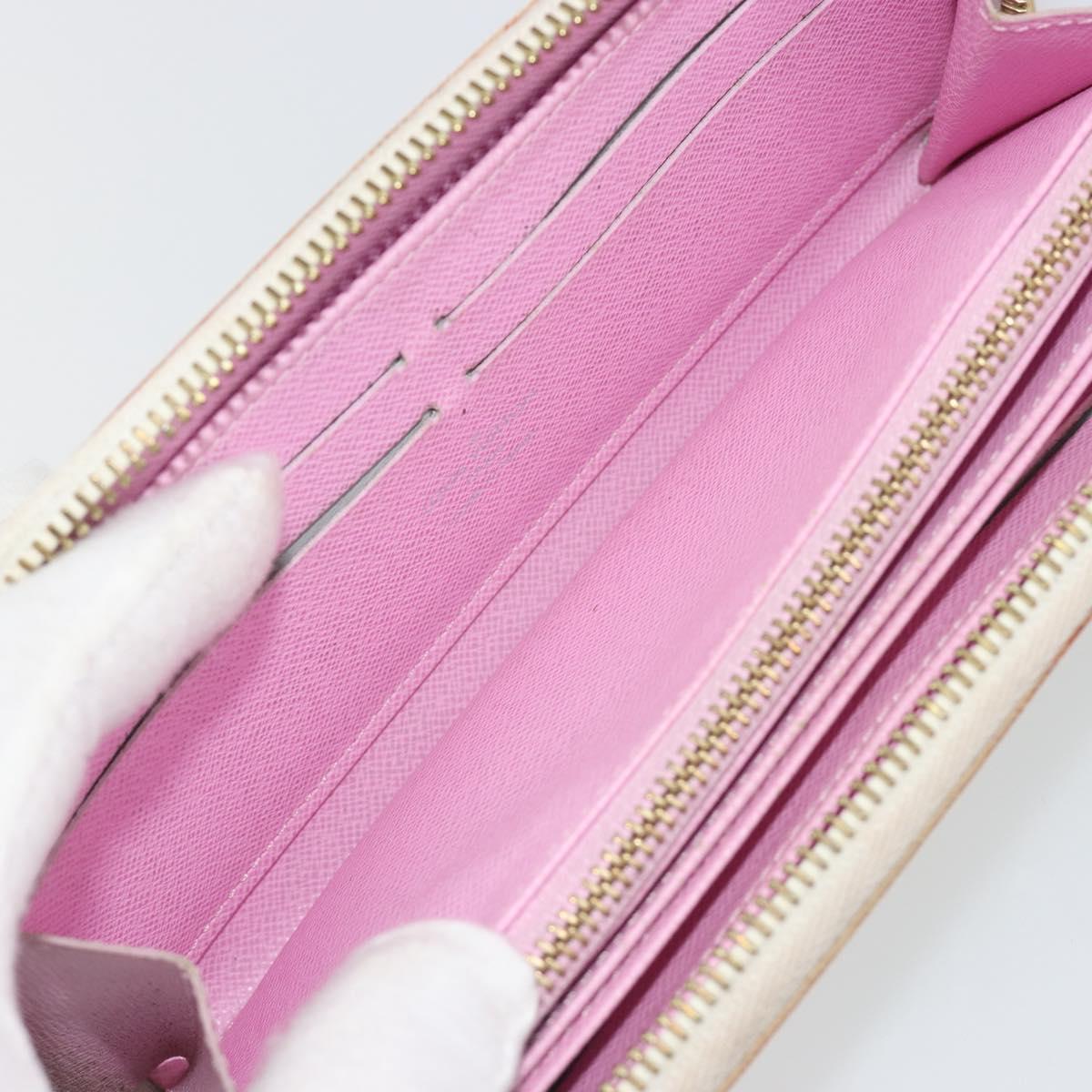 LOUIS VUITTON Monogram Multicolor Zippy Long Wallet White M60241 LV Auth 193587