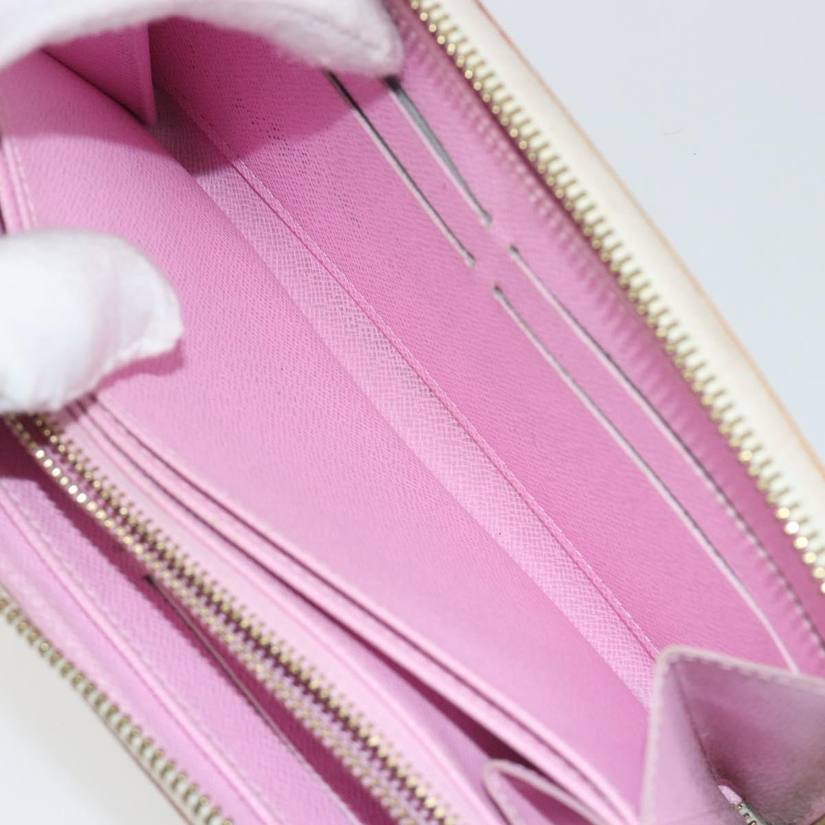 LOUIS VUITTON Monogram Multicolor Zippy Long Wallet White M60241 LV Auth 193587
