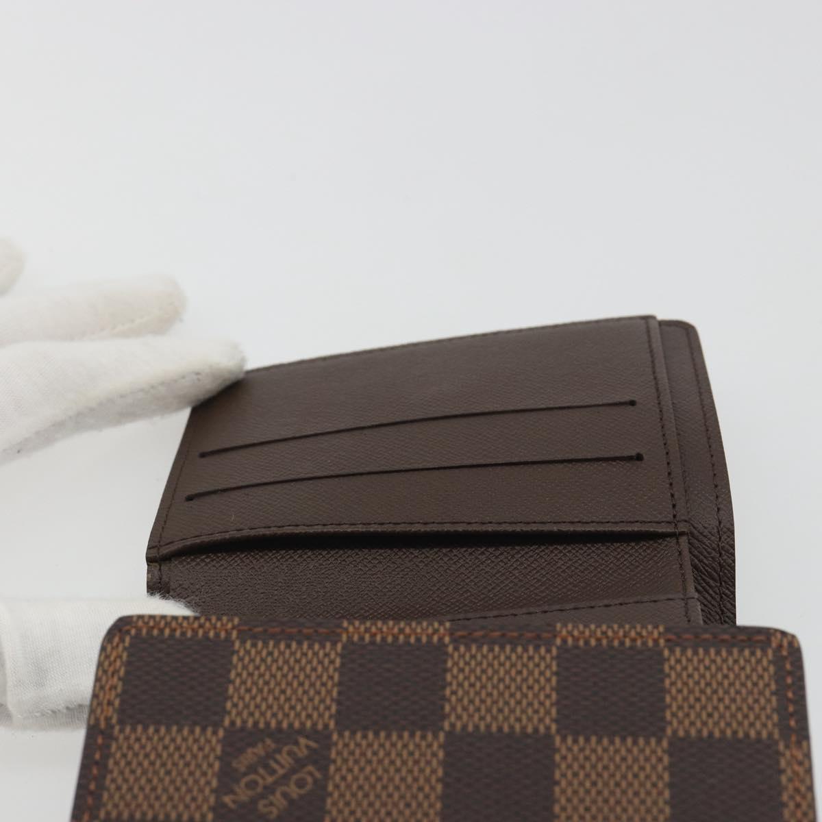 LOUIS VUITTON Damier Ebene Portefeuille Elise Wallet N61654 LV Auth 193590V