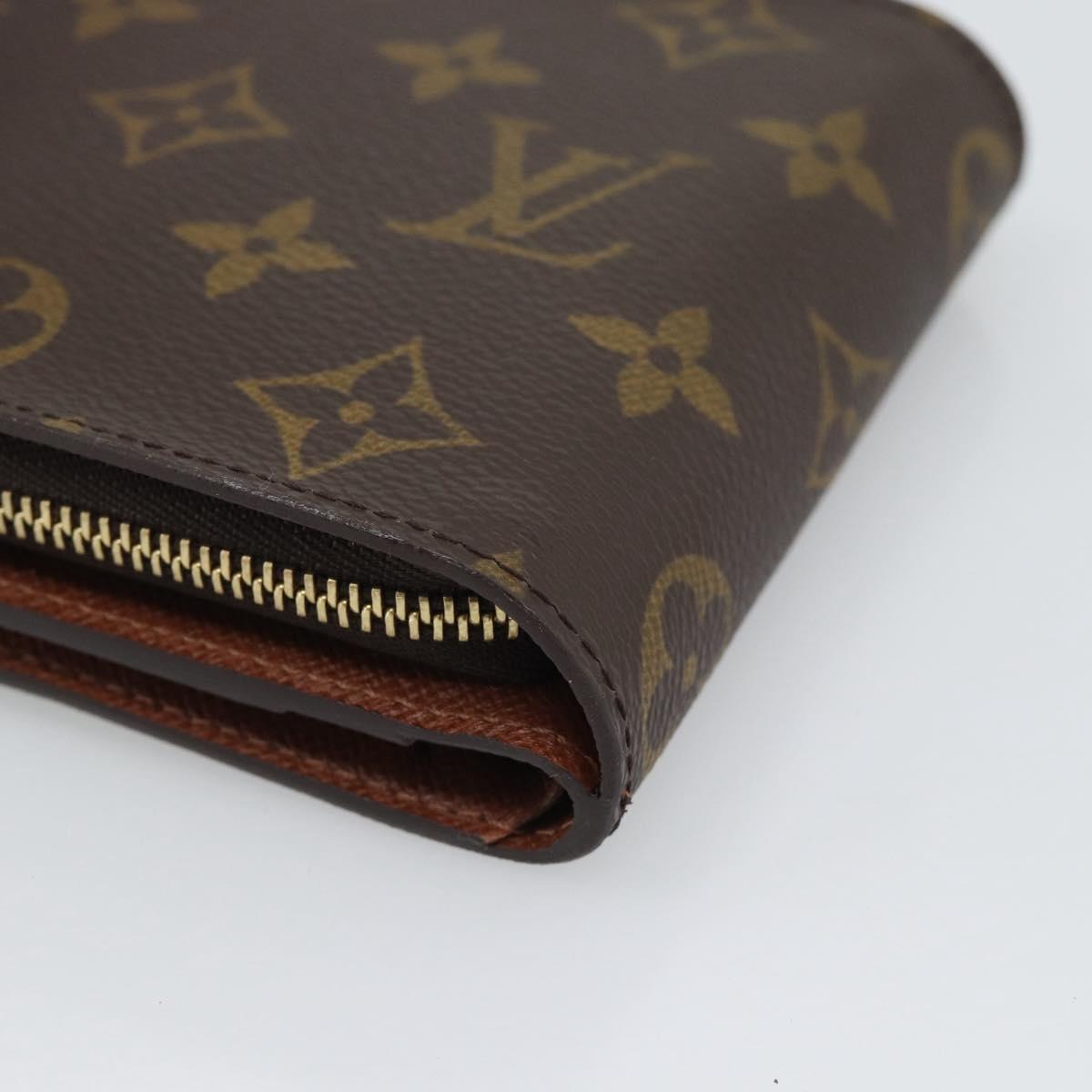 LOUIS VUITTON Monogram Compact Zip Wallet M61667 LV Auth 193591V