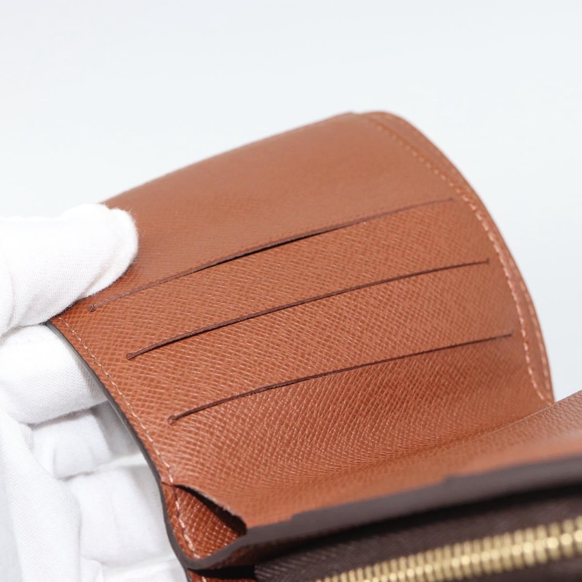 LOUIS VUITTON Monogram Compact Zip Wallet M61667 LV Auth 193591V