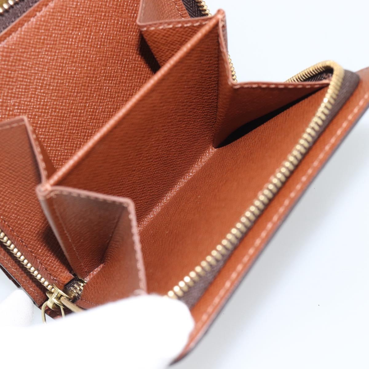 LOUIS VUITTON Monogram Compact Zip Wallet M61667 LV Auth 193591V