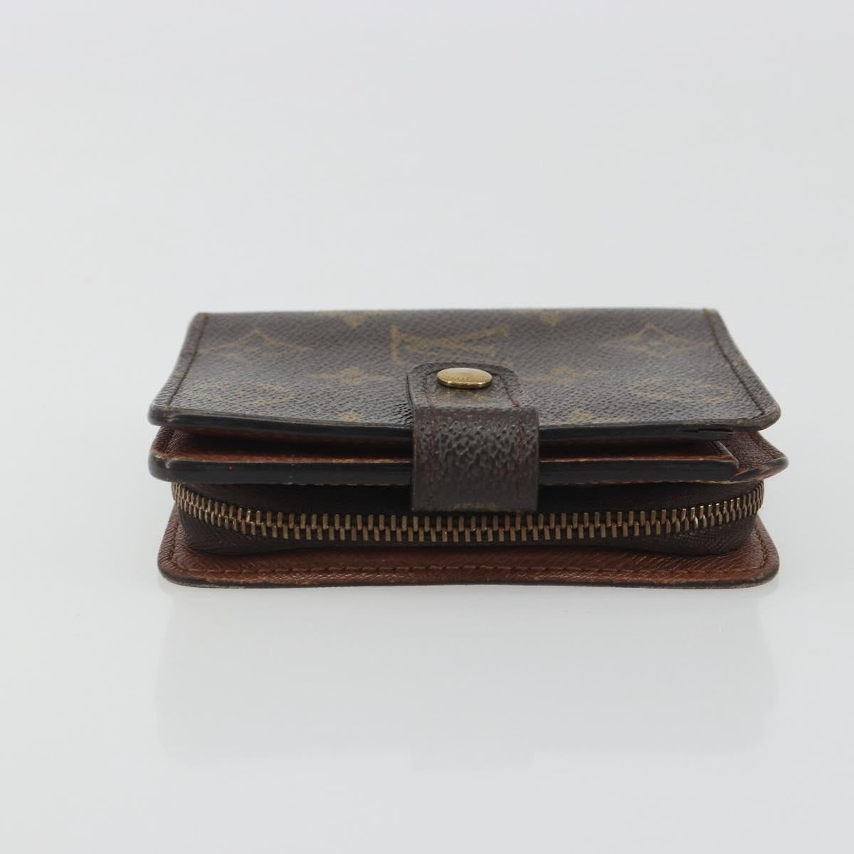 LOUIS VUITTON Monogram Compact Zip Wallet M61667 LV Auth 193592