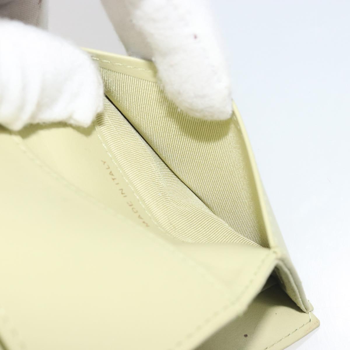 CHANEL Matelasse 2.55 Wallet Lamb Skin Green Gold CC Auth 193593A