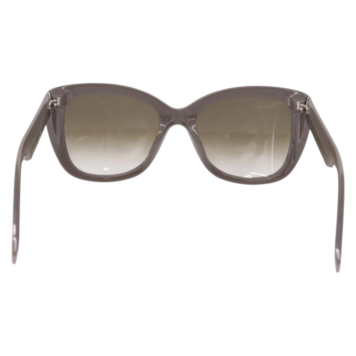 FENDI Sunglasses plastic Gray Auth 193596M
