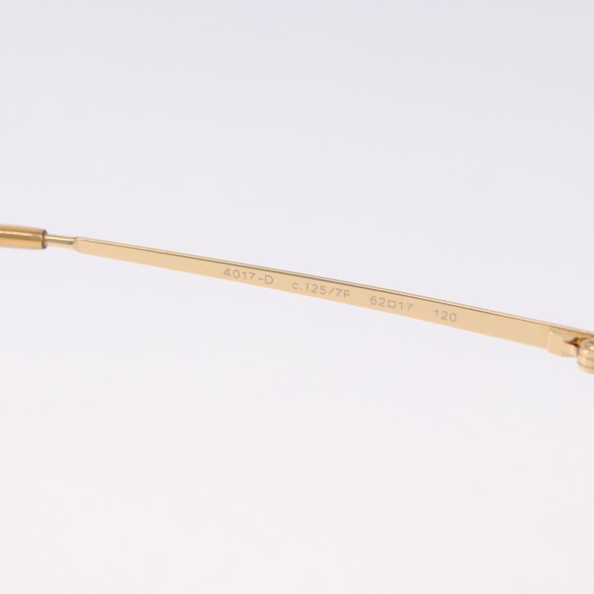 CHANEL COCO Mark Sunglasses metal Gold Tone CC Auth 193597V