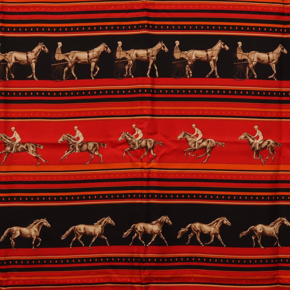 HERMES Carre 90 Scarf Silk Red Auth 193600M