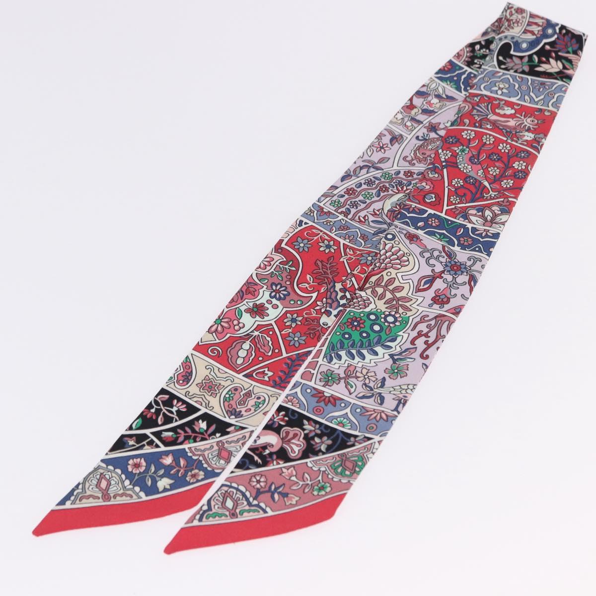 HERMES Twilly Scarf Silk Red Auth 193601M