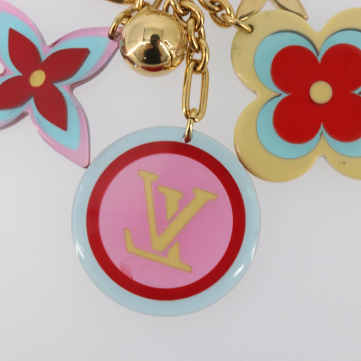 LOUIS VUITTON Bijou Sac Candy Key Holder Plastic metal Red M65726 Auth 193605A