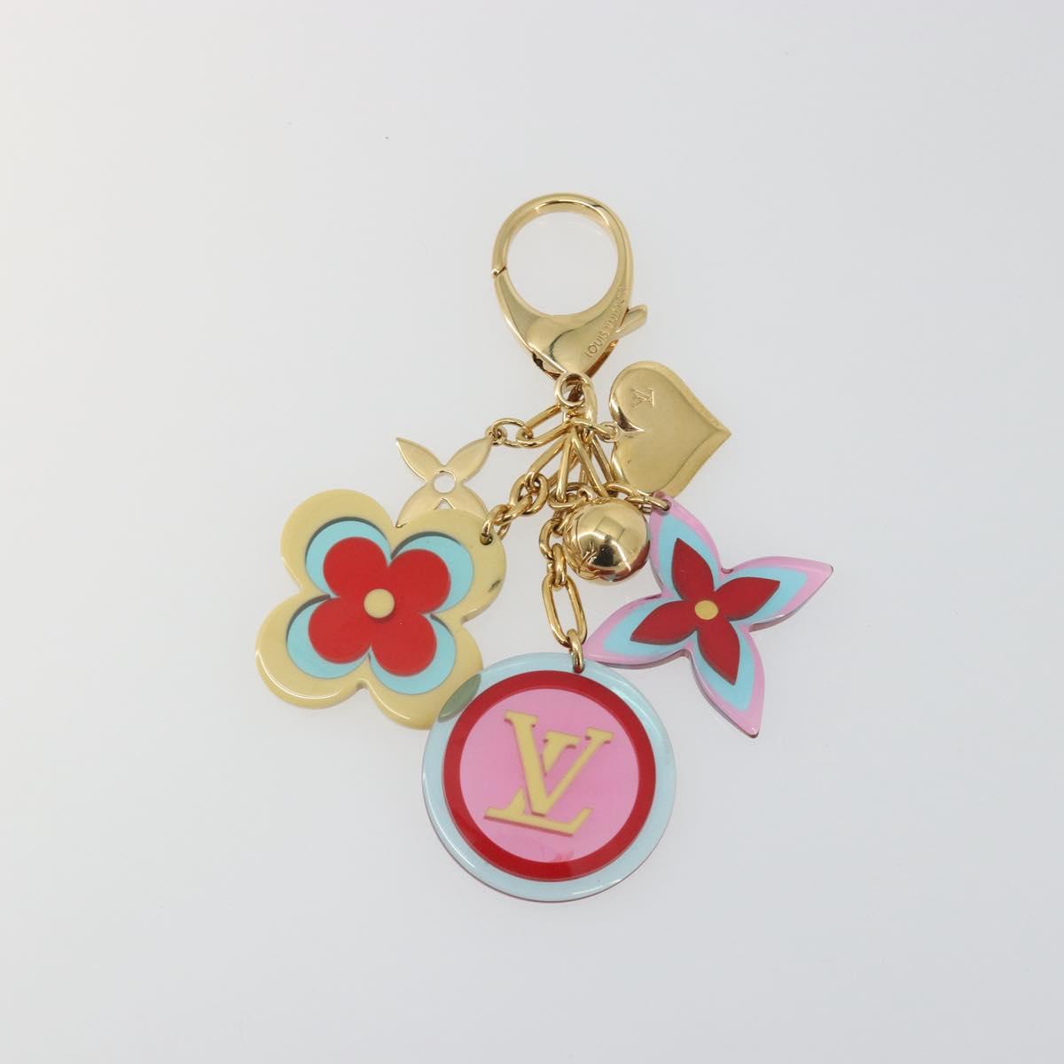 LOUIS VUITTON Bijou Sac Candy Key Holder Plastic metal Red M65726 Auth 193605A