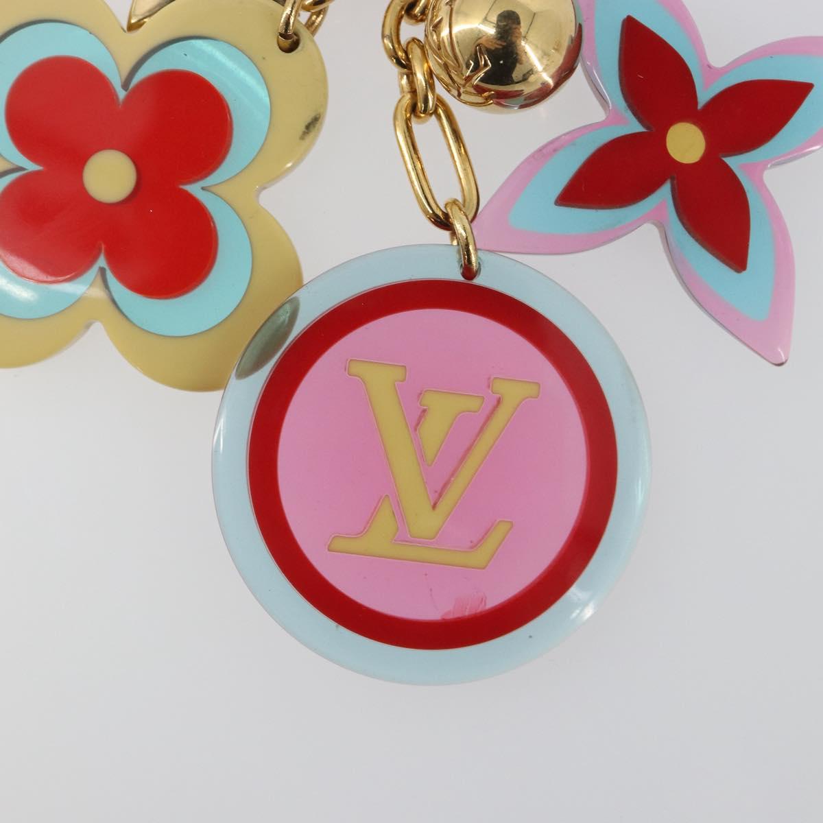 LOUIS VUITTON Bijou Sac Candy Key Holder Plastic metal Red M65726 Auth 193605A