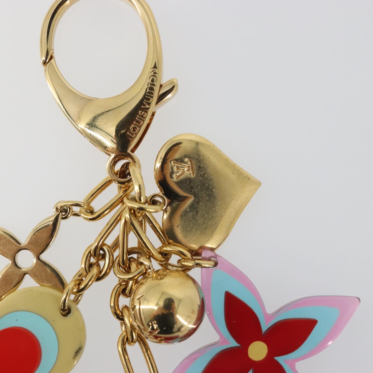 LOUIS VUITTON Bijou Sac Candy Key Holder Plastic metal Red M65726 Auth 193605A