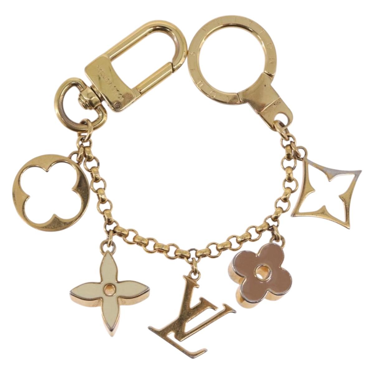 LOUIS VUITTON Fleur De Charm Gold M65111 LV Auth 193606