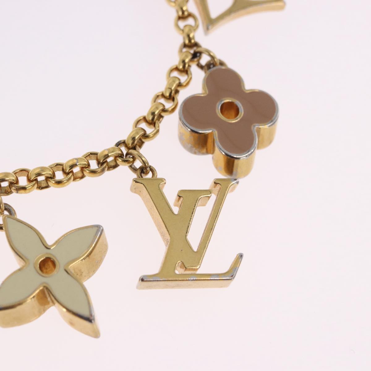 LOUIS VUITTON Fleur De Charm Gold M65111 LV Auth 193606