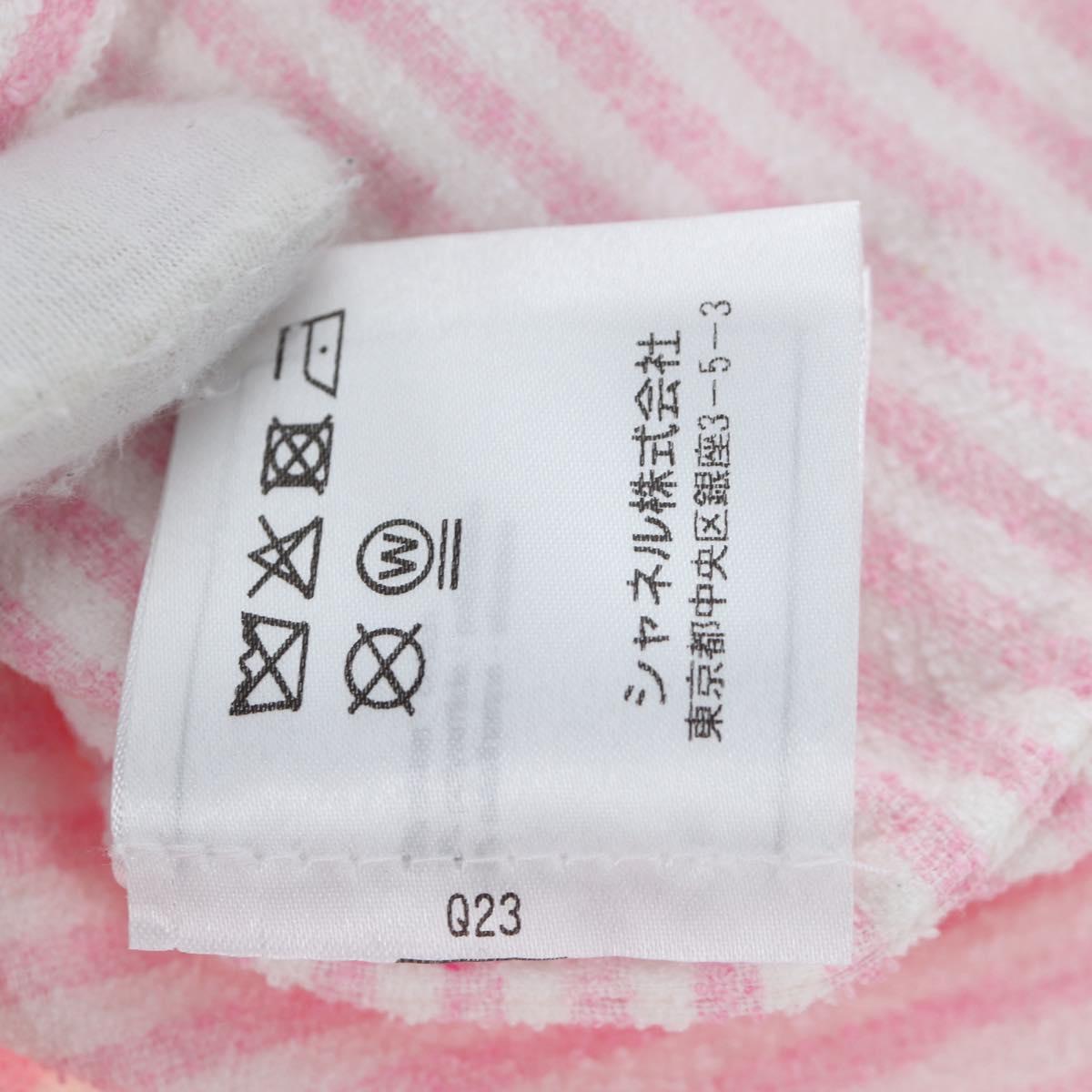 CHANEL TShirt Pile 36 Pink CC Auth 193723M