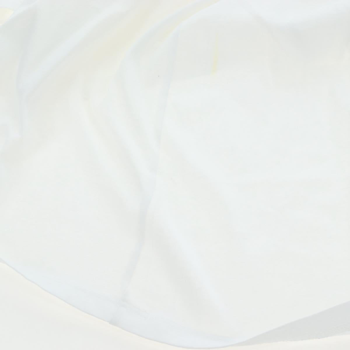 CHANEL TShirt Cotton M White CC Auth 193724M