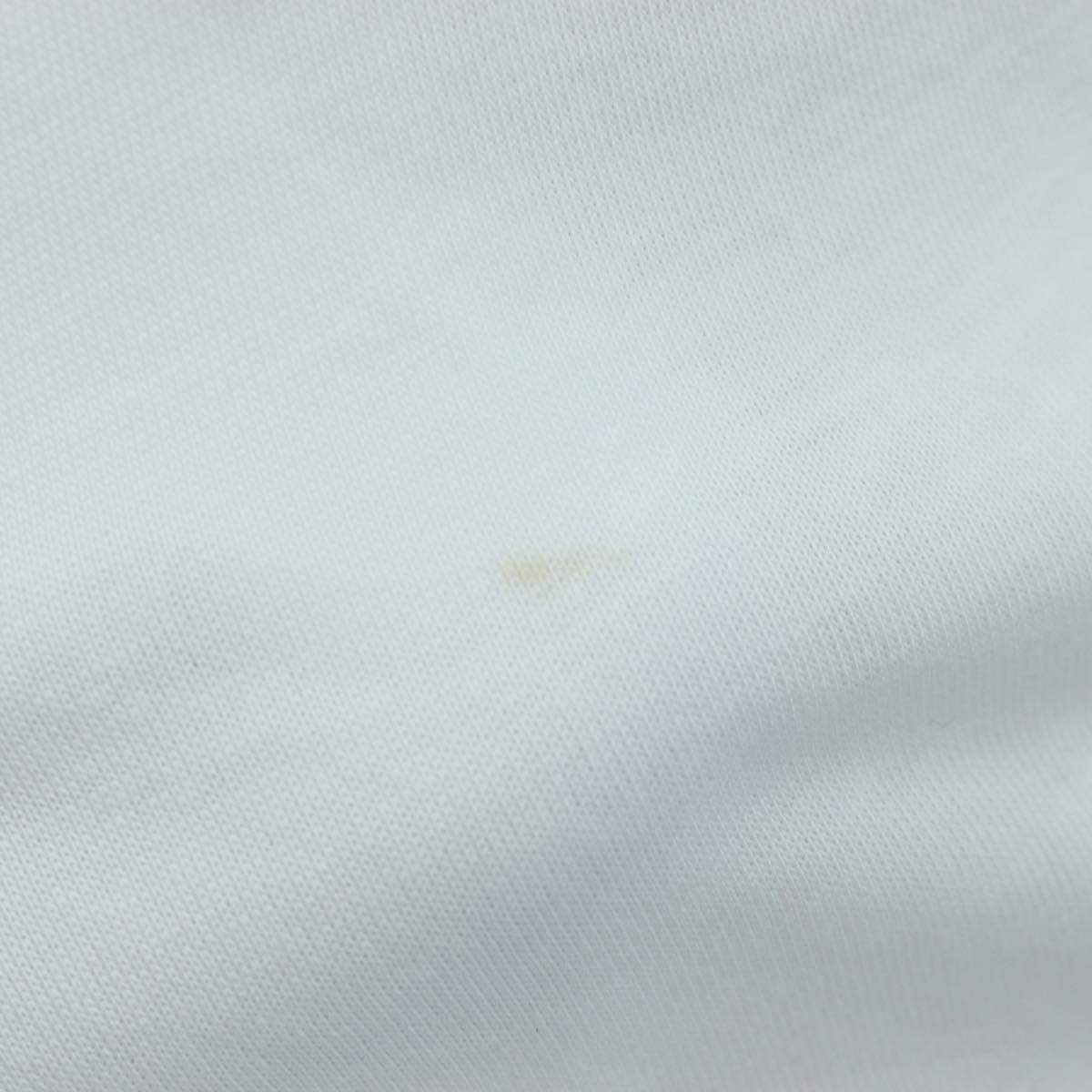 CHANEL TShirt Cotton M White CC Auth 193724M