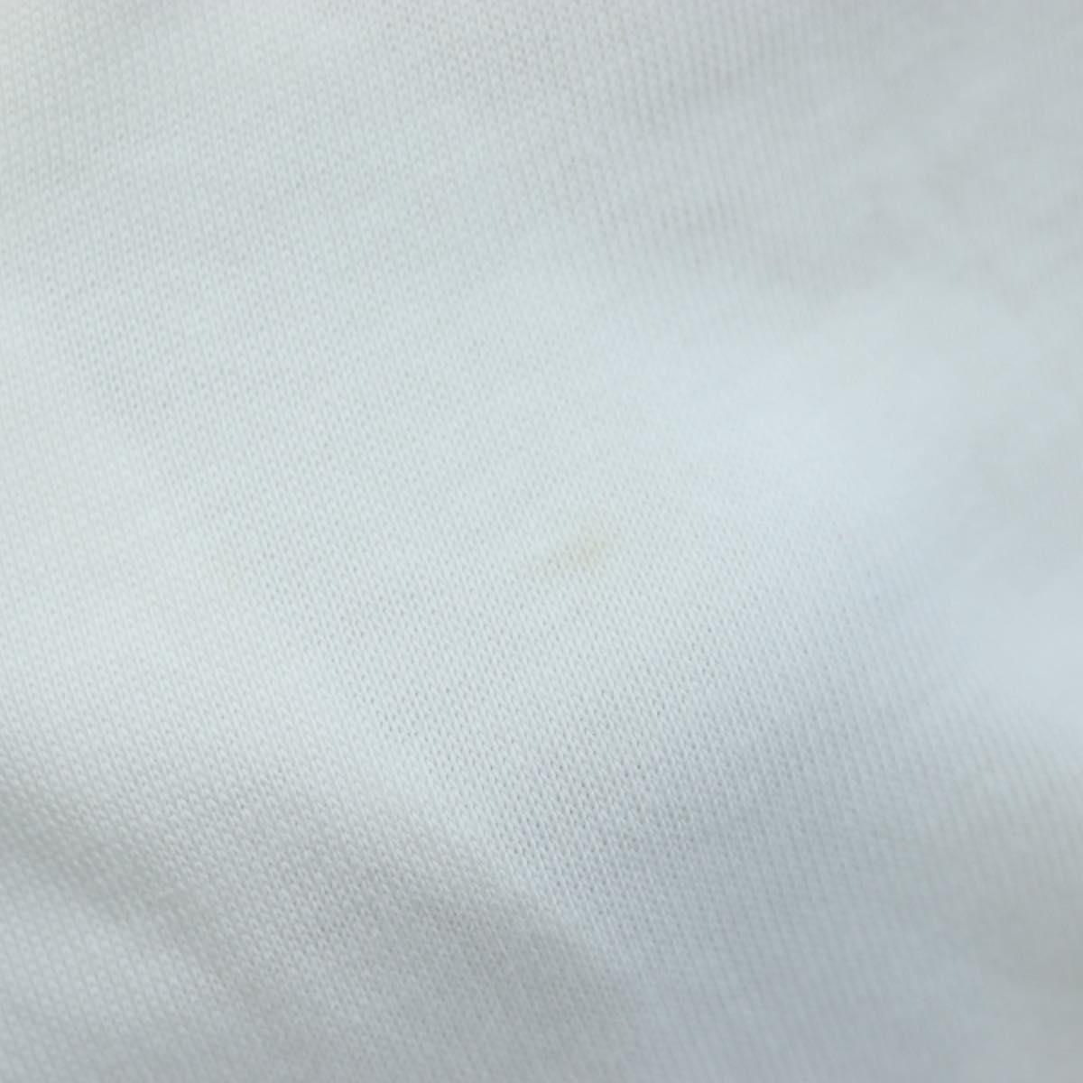 CHANEL TShirt Cotton M White CC Auth 193724M