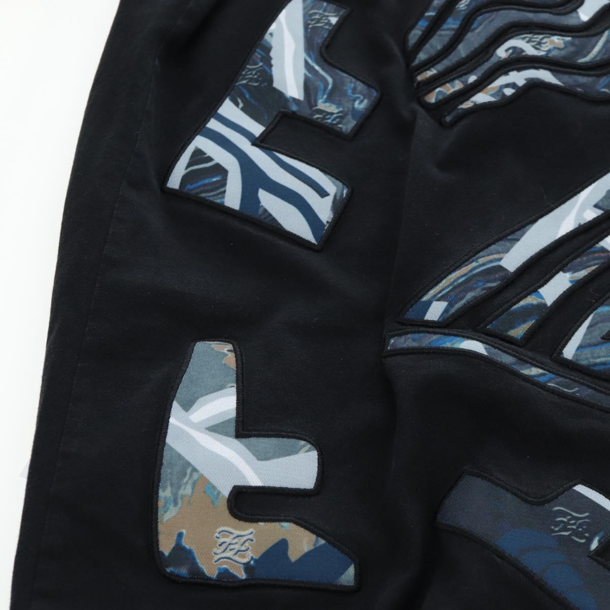 FENDI TShirt Cotton M Black Auth 193725M