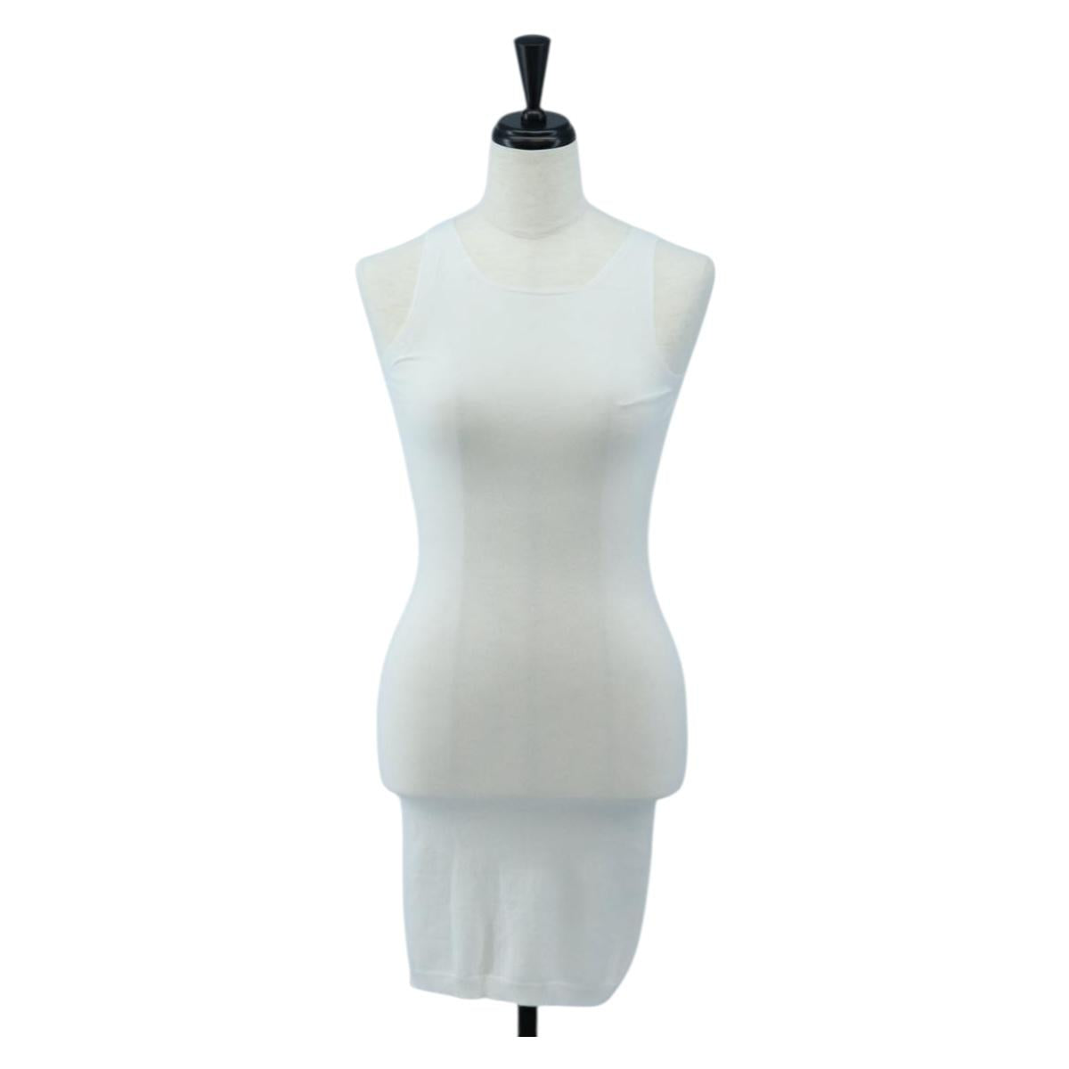 FENDI Zucca Canvas One Piece Shirt White Auth 193726M