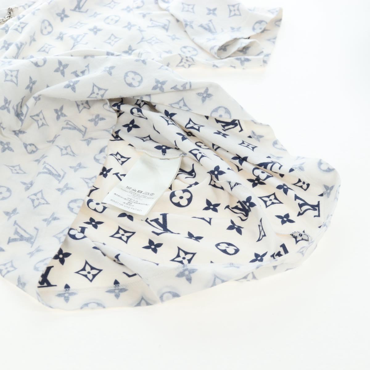LOUIS VUITTON Monogram Escal Printed T-Shirt S White LV Auth 193729M