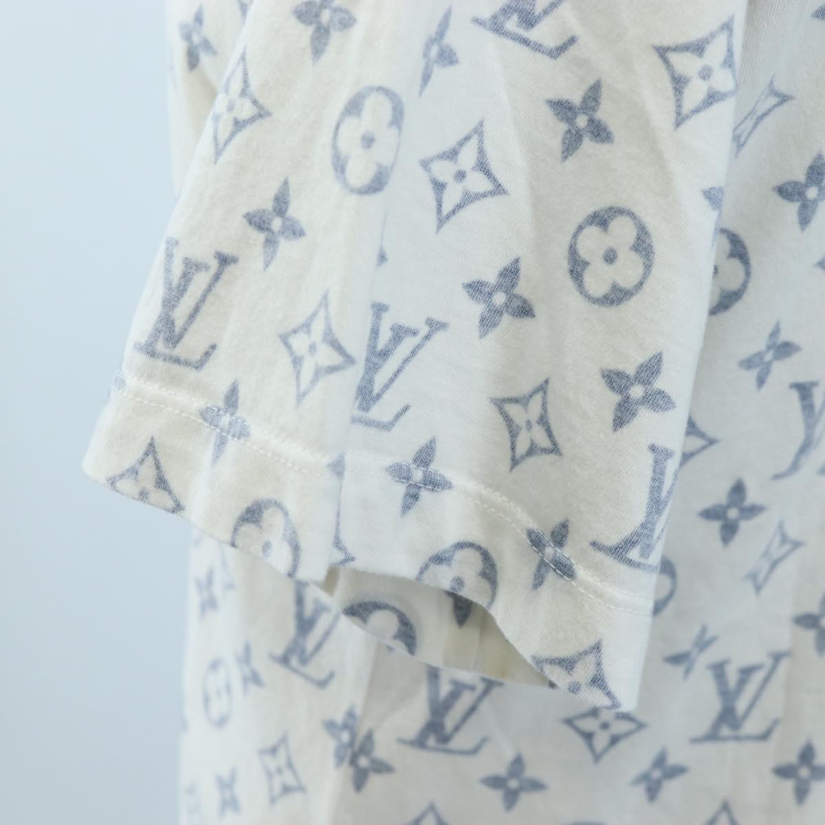 LOUIS VUITTON Monogram Escal Printed T-Shirt S White LV Auth 193729M