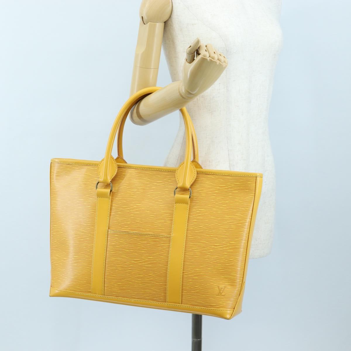 LOUIS VUITTON Epi Sack Weekend PM Hand Bag SPO LV Auth 193750SAV