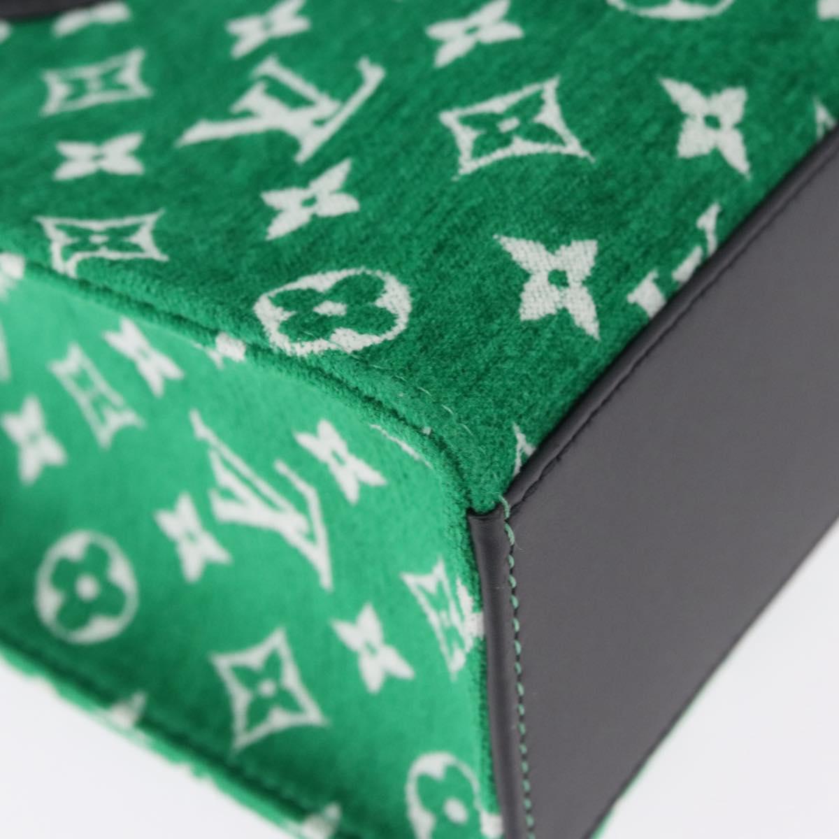 LOUIS VUITTON Monogram Jacquard Velvet On The Go PM Green M46216 Auth 193752SAM