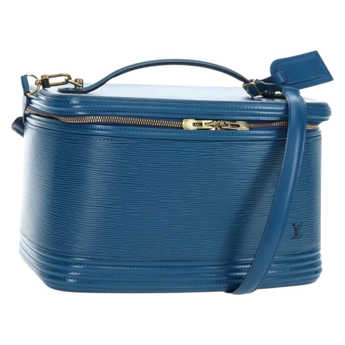 LOUIS VUITTON Epi Nice Hand Bag 2way Toledo Blue M48015 LV Auth 193753V