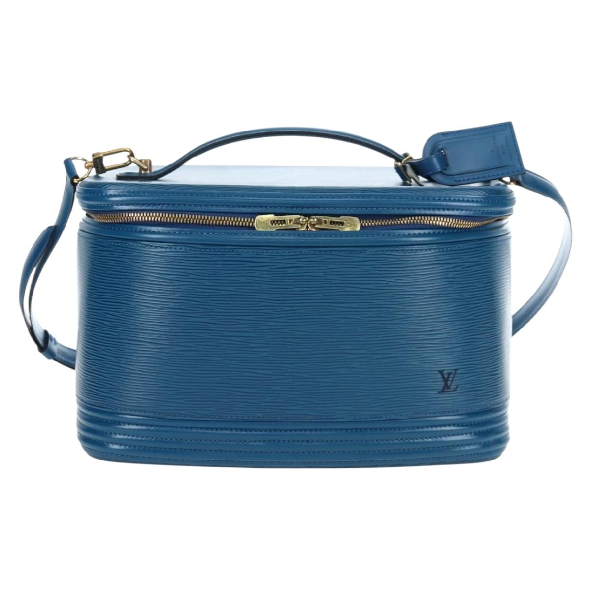 LOUIS VUITTON Epi Nice Hand Bag 2way Toledo Blue M48015 LV Auth 193753V