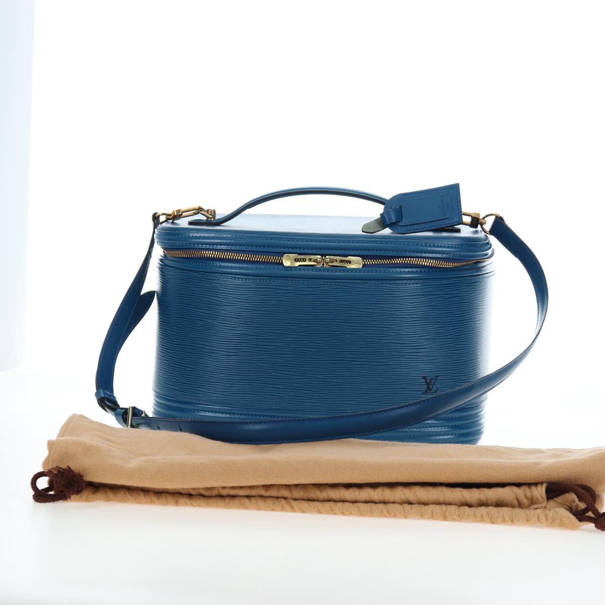 LOUIS VUITTON Epi Nice Hand Bag 2way Toledo Blue M48015 LV Auth 193753V