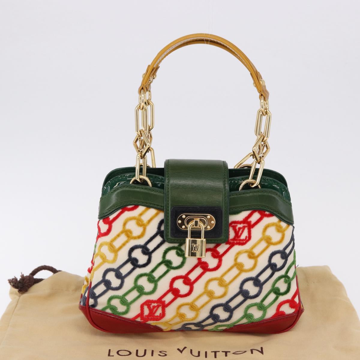 LOUIS VUITTON Monogram Charm Mini Linda Hand Bag Multicolor LV Auth 193756SM