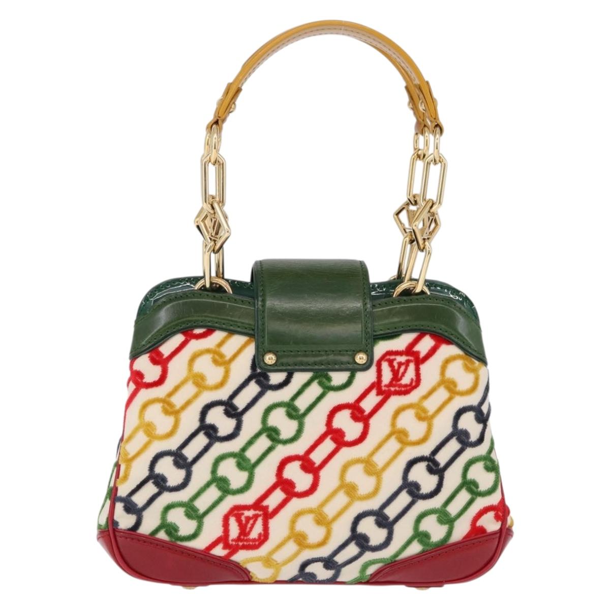 LOUIS VUITTON Monogram Charm Mini Linda Hand Bag Multicolor LV Auth 193756SM