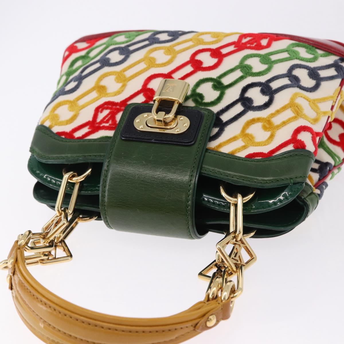 LOUIS VUITTON Monogram Charm Mini Linda Hand Bag Multicolor LV Auth 193756SM