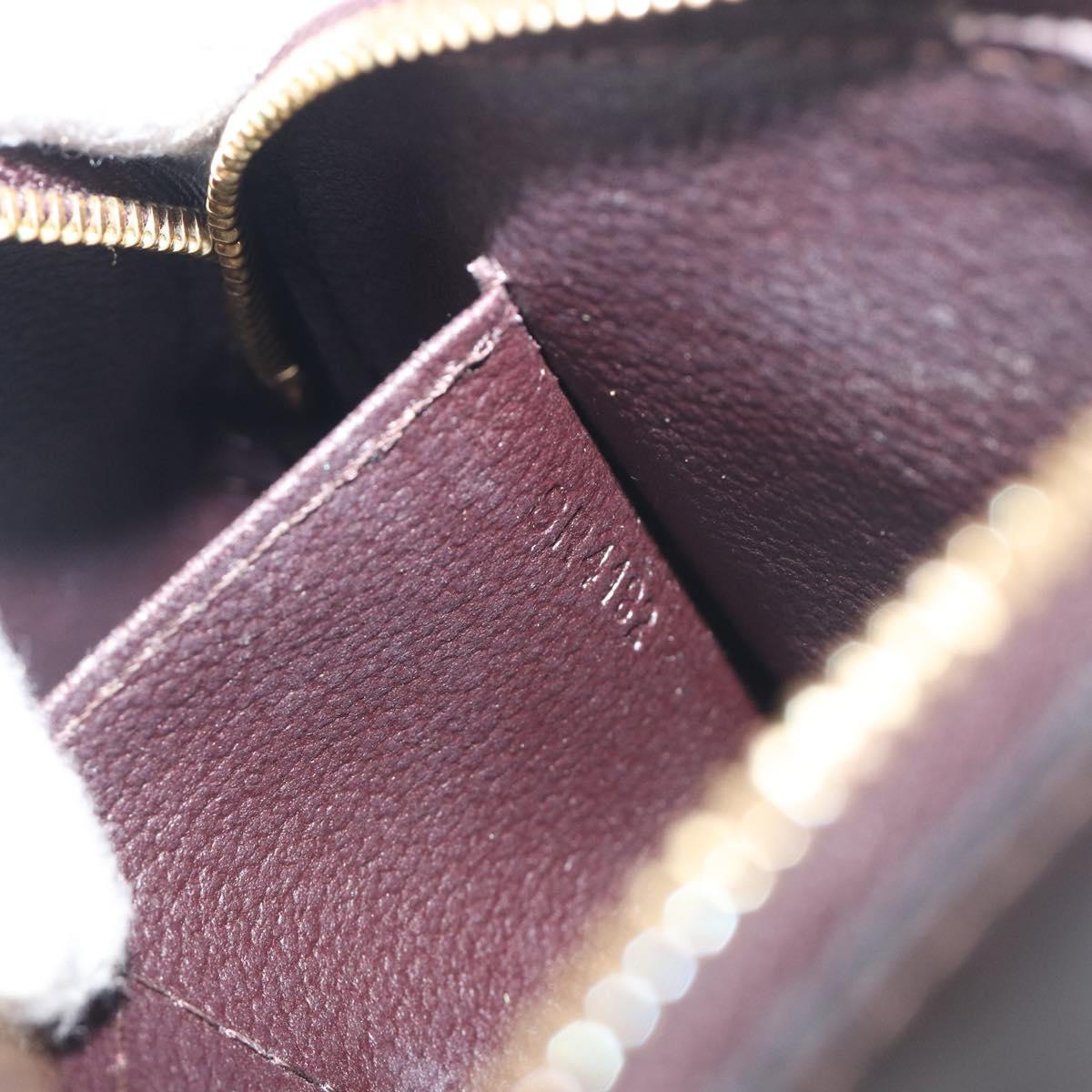 LOUIS VUITTON Monogram Vernis Pochette Cosmetic PM Amarante M91495 Auth 193757