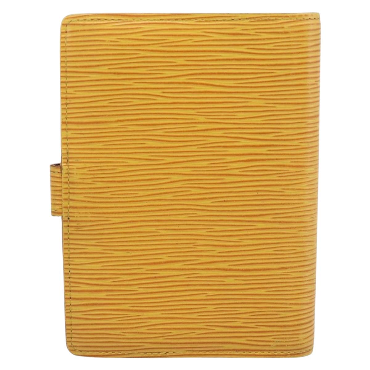 LOUIS VUITTON Epi Agenda PM Day Planner Cover Yellow R20059 LV Auth 193758