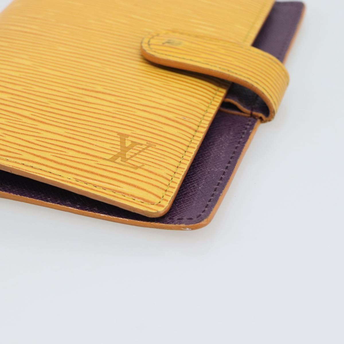LOUIS VUITTON Epi Agenda PM Day Planner Cover Yellow R20059 LV Auth 193758