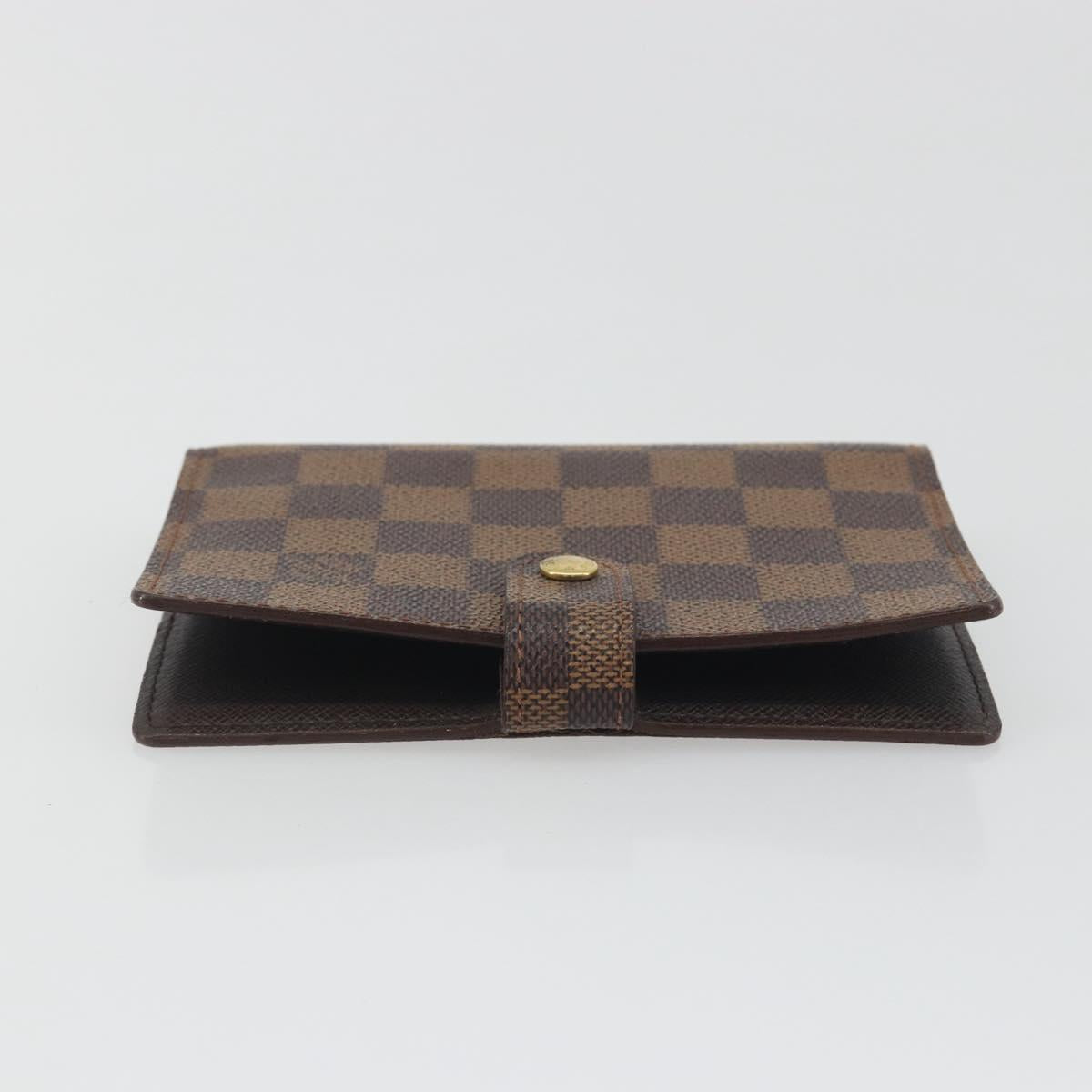 LOUIS VUITTON Damier Ebene Agenda PM Day Planner Cover R20029 LV Auth 193759