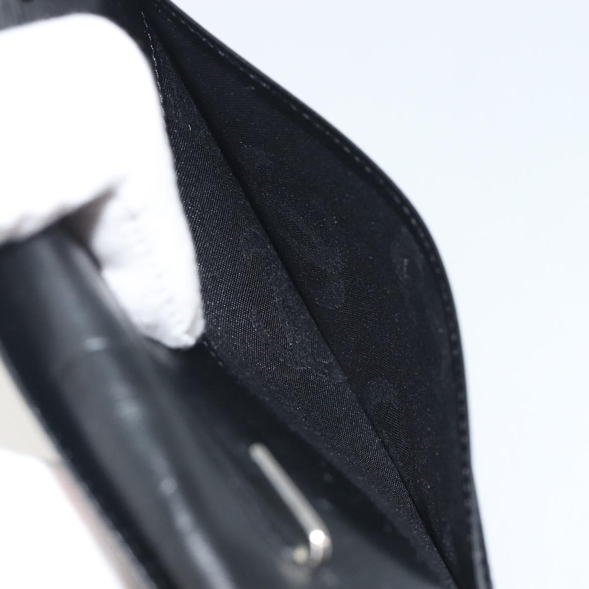 CHANEL Matelasse Cambon Line Day Planner Cover Leather Black CC Auth 193764M