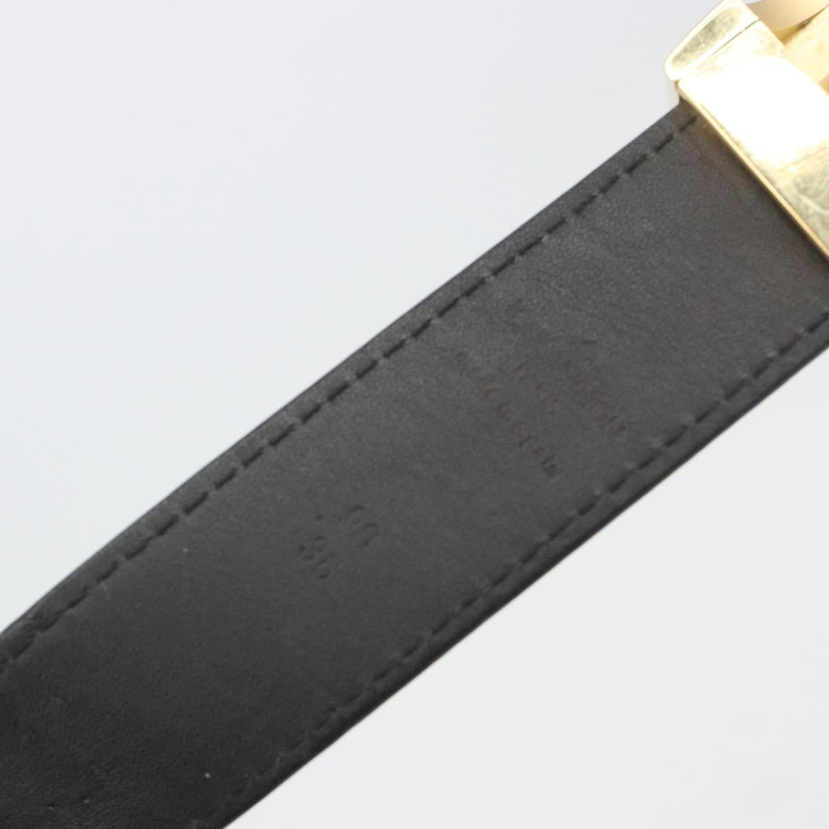 LOUIS VUITTON Multicolor Ceinture LV cut Belt Black M6890 LV Auth 193765V