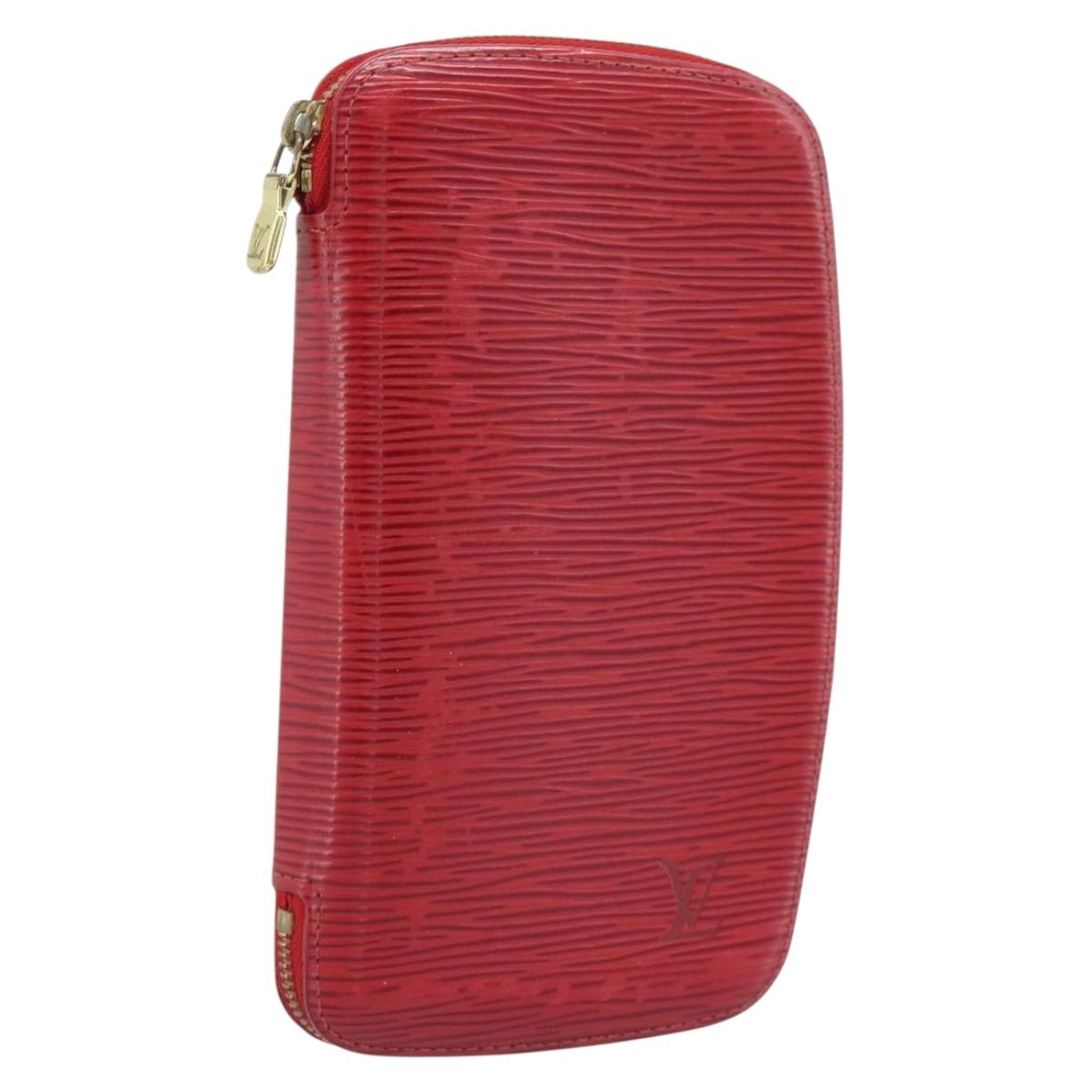 LOUIS VUITTON Epi Agenda Geod Wallet Red M63877 LV Auth 193771