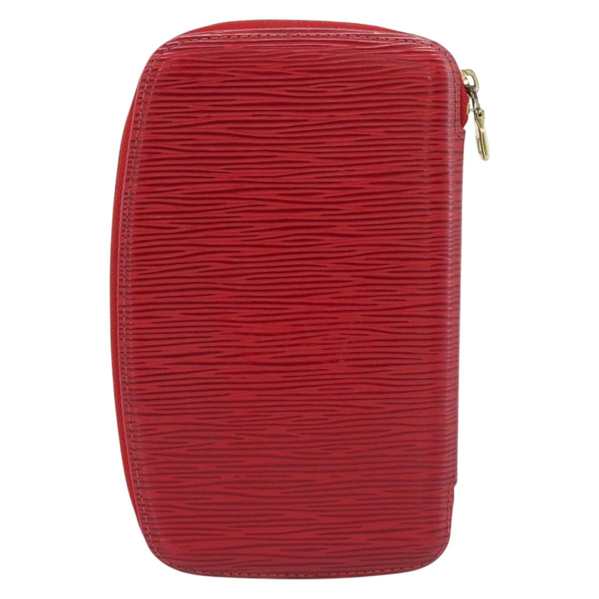 LOUIS VUITTON Epi Agenda Geod Wallet Red M63877 LV Auth 193771