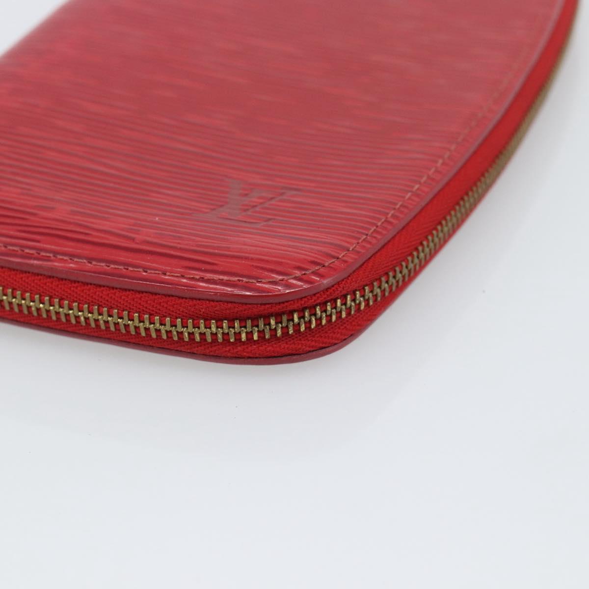 LOUIS VUITTON Epi Agenda Geod Wallet Red M63877 LV Auth 193771