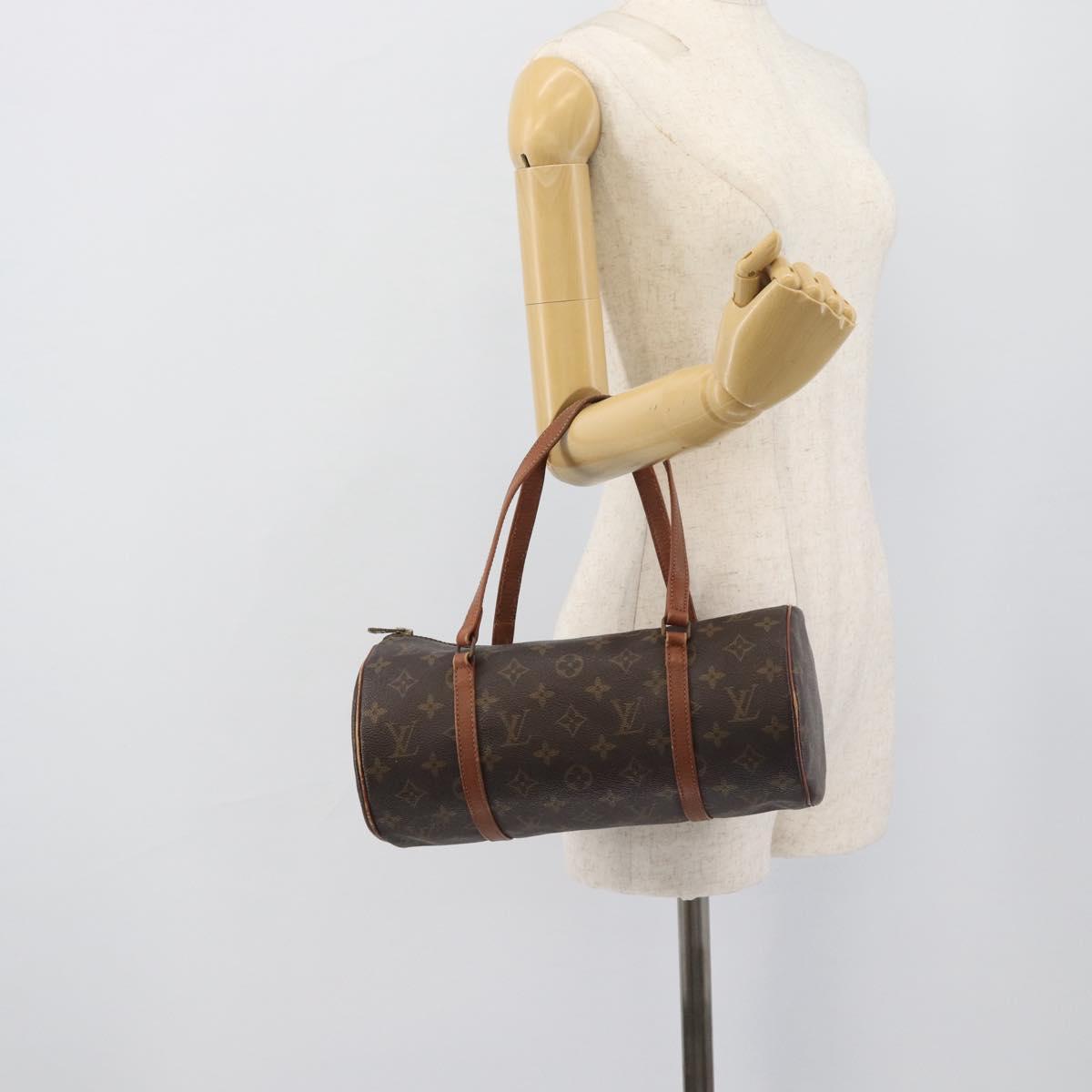 LOUIS VUITTON Monogram Papillon 30 Hand Bag M51365 LV Auth 193782