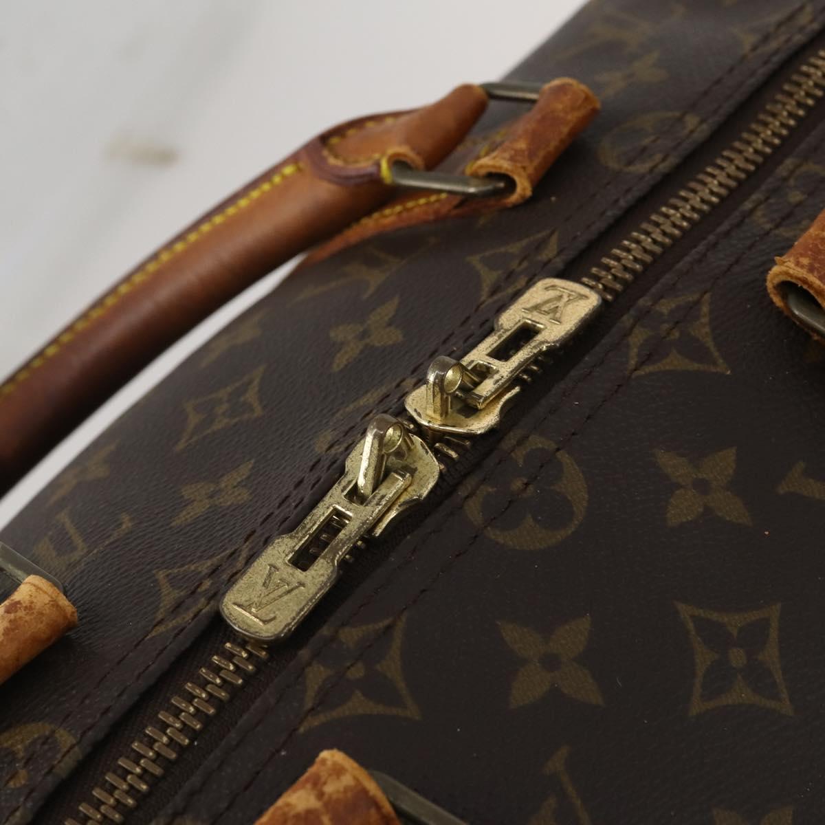 LOUIS VUITTON Monogram Keepall Bandouliere 50 Boston Bag M41416 LV Auth 193785
