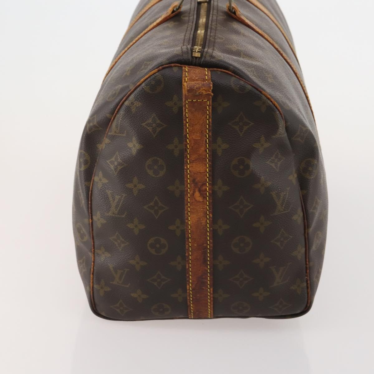 LOUIS VUITTON Monogram Keepall Bandouliere 50 Boston Bag M41416 LV Auth 193785
