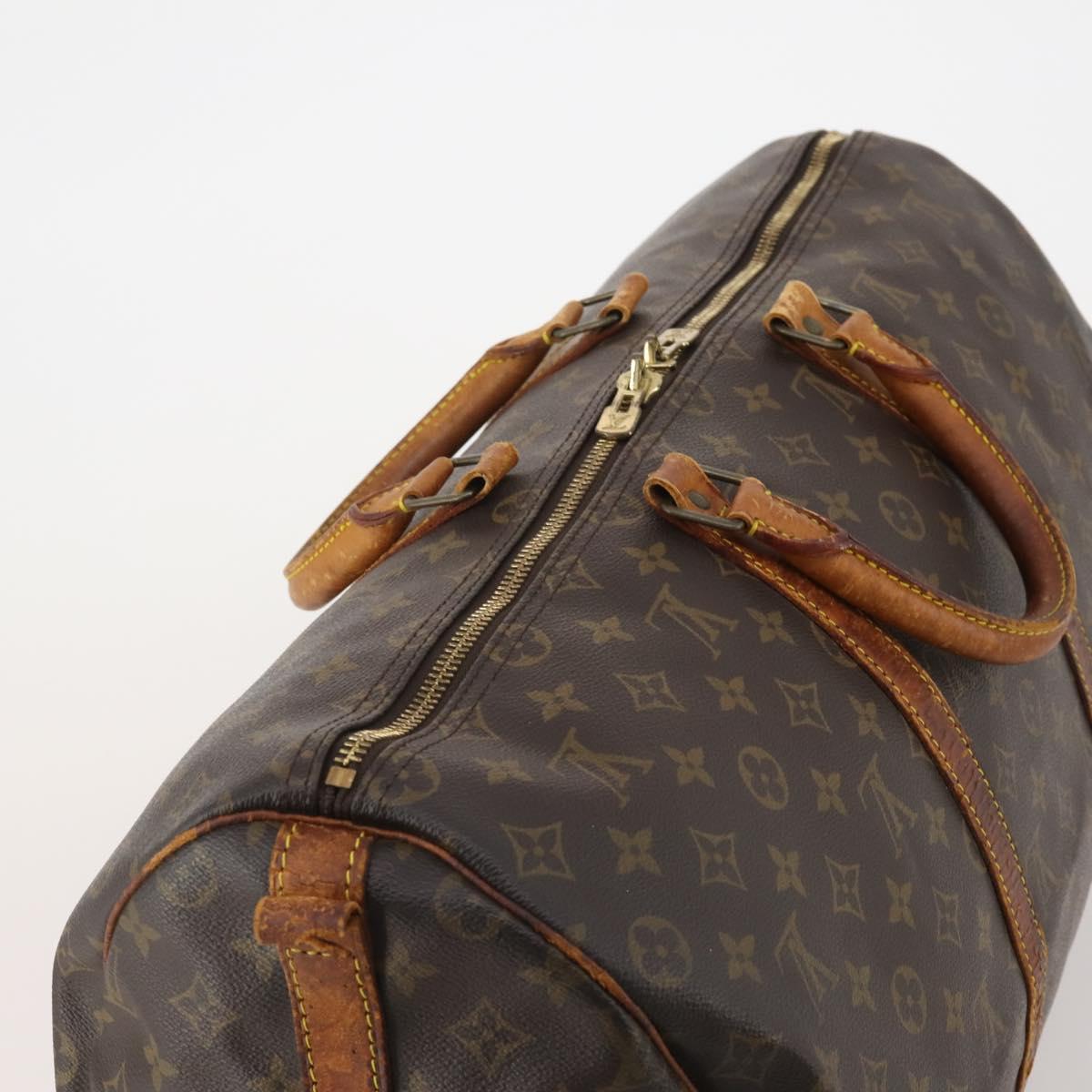 LOUIS VUITTON Monogram Keepall Bandouliere 50 Boston Bag M41416 LV Auth 193785