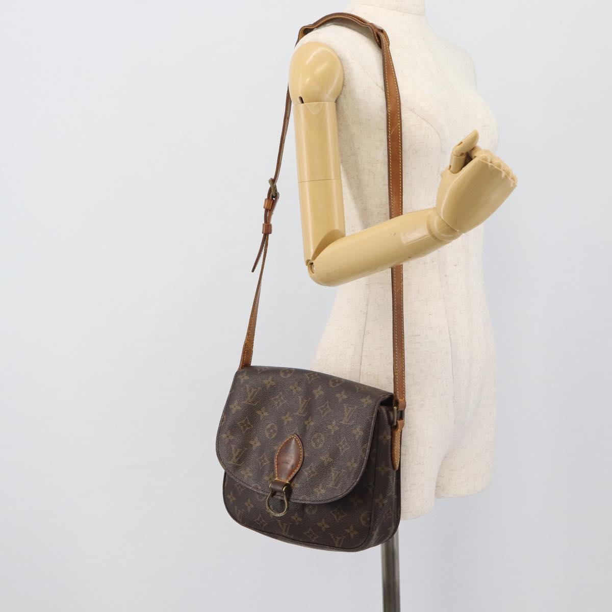 LOUIS VUITTON Monogram Saint Cloud GM Shoulder Bag M51242 LV Auth 193789