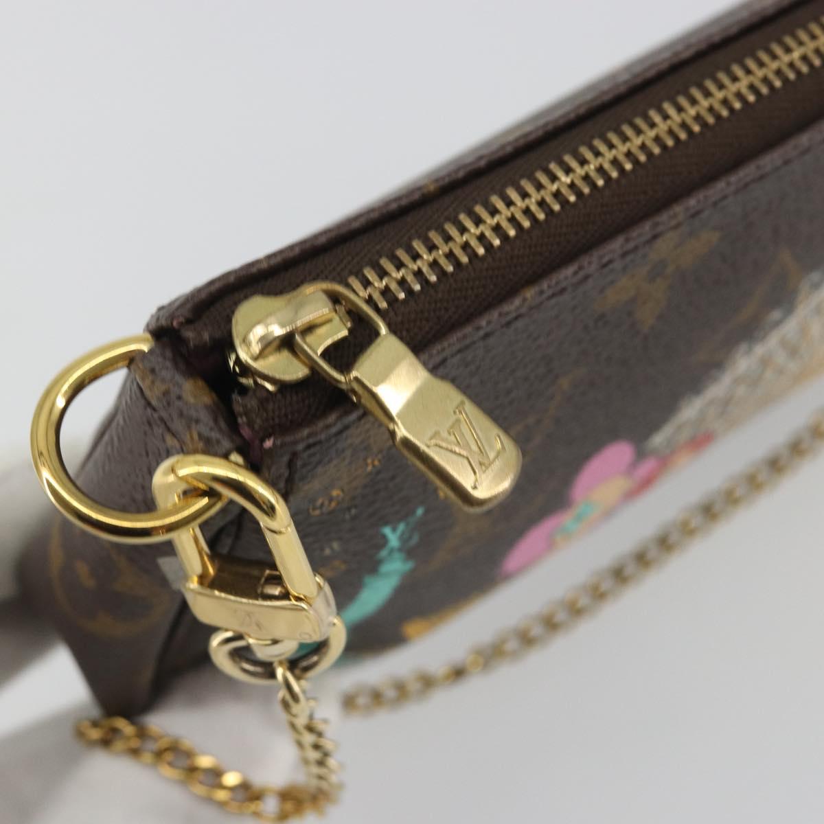 LOUIS VUITTON Vivienne Mini Pochette Accessoires Pouch M81760 LV Auth 193793M