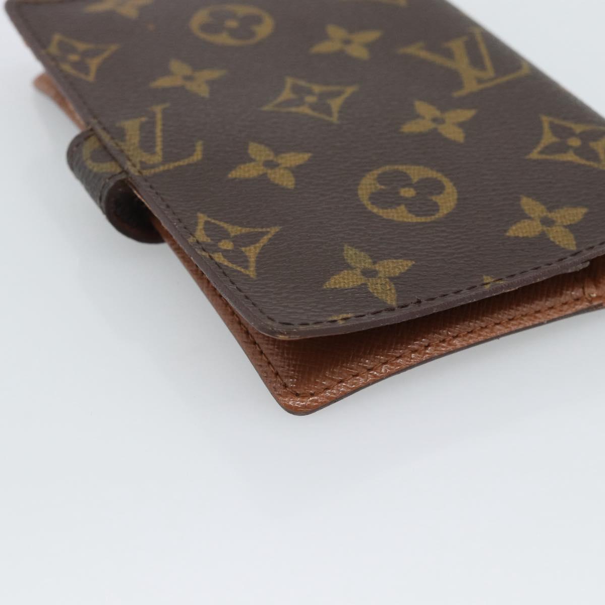 LOUIS VUITTON Monogram Agenda PM Day Planner Cover R20005 LV Auth 193794